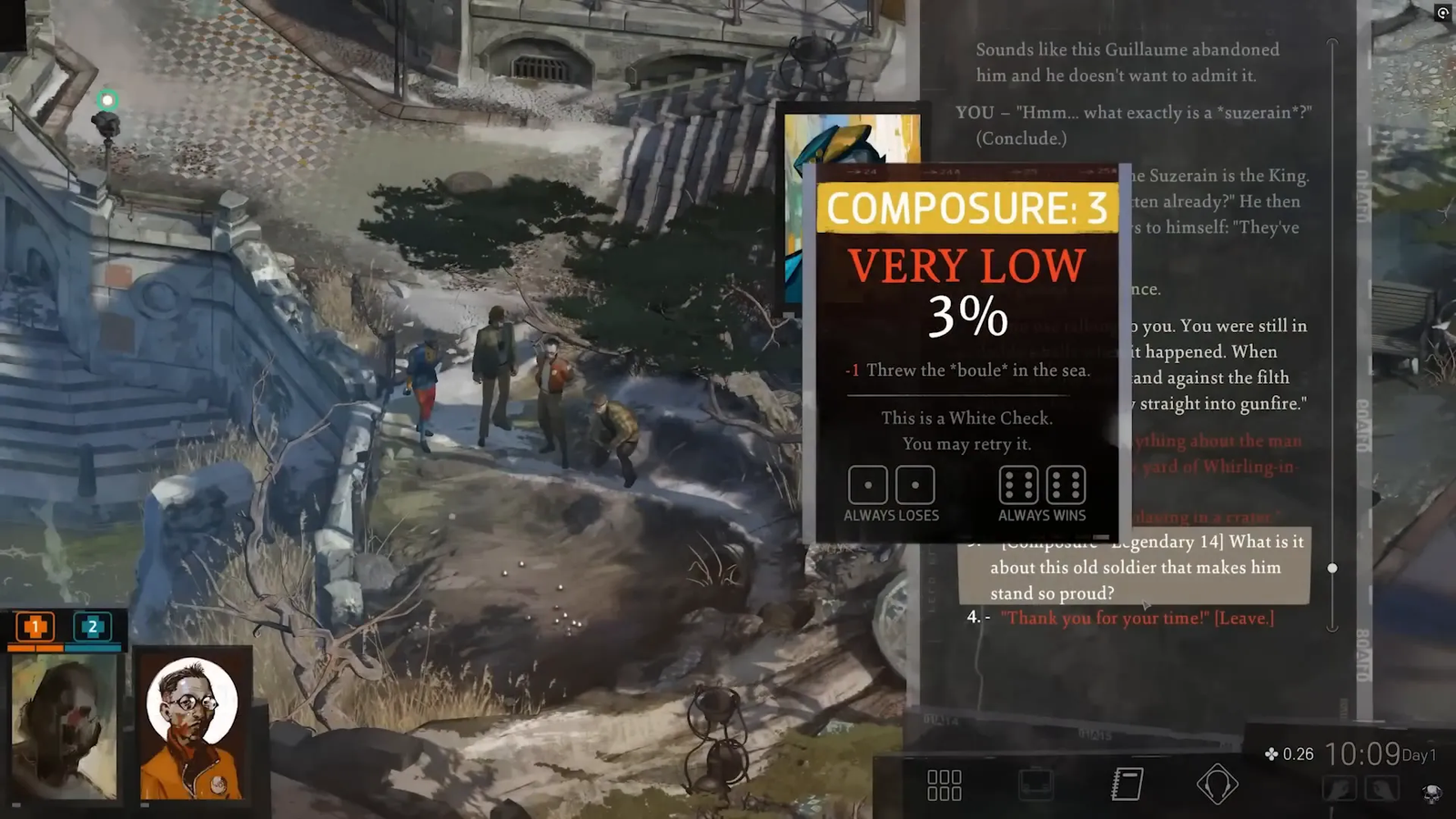 Jugando Disco Elysium en Steam Deck México