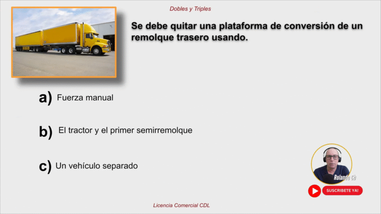 Escuela de manejo: Guía completa para dominar la conducción de combinaciones dobles y triples