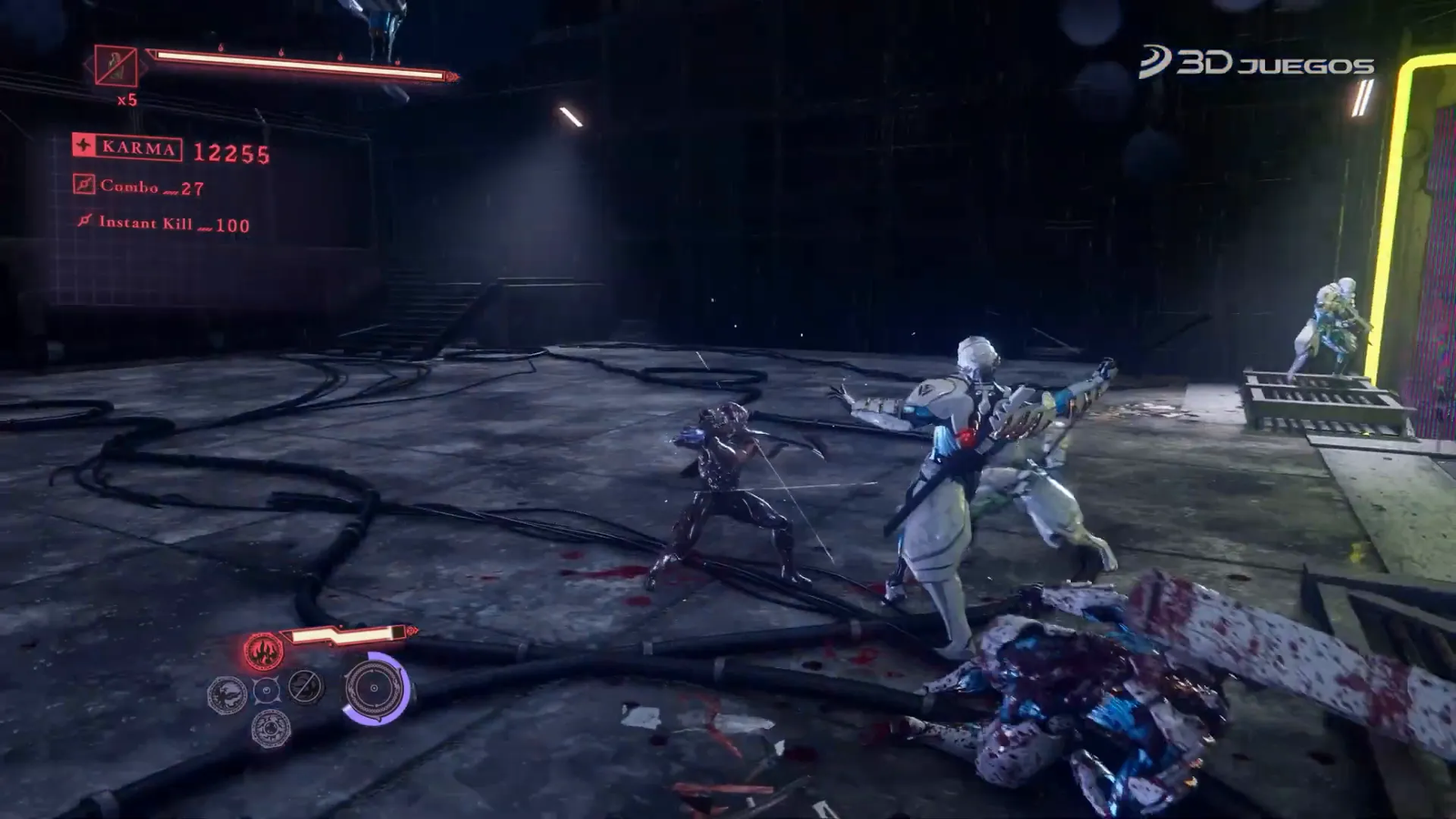 Comparativa entre Yakumo y Ryu Hayabusa en combate